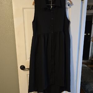 BloomChic Black High Low Lightweight Dress